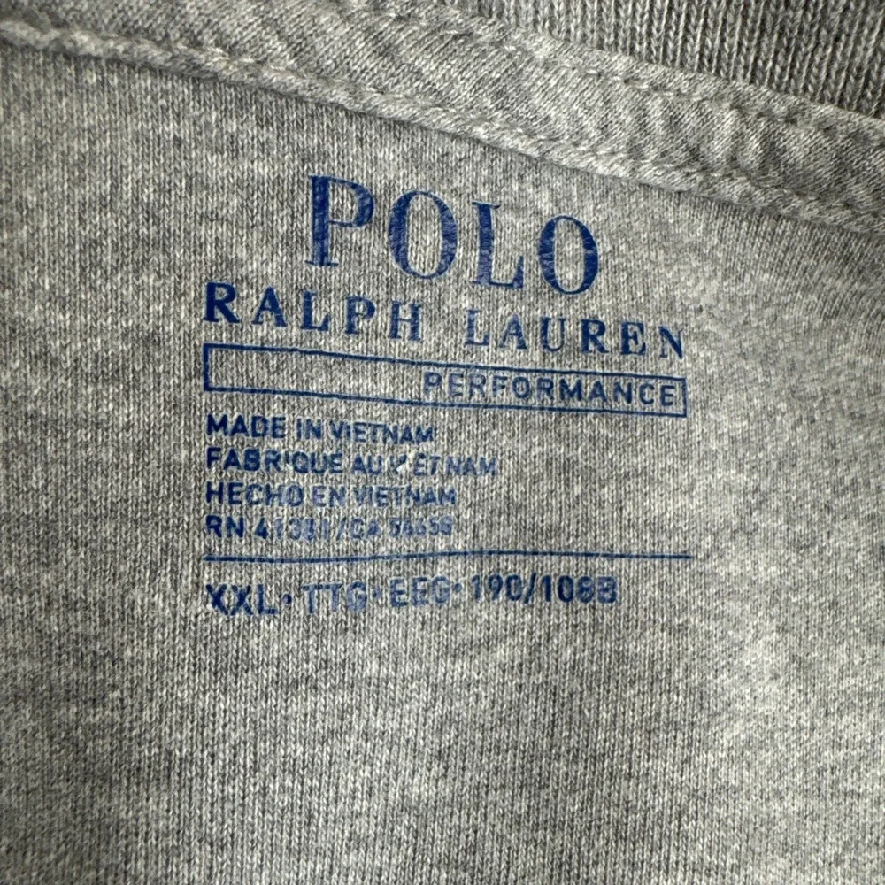 Polo Ralph Lauren Performance Mens Full Zip Gray Jacket  2XL Comfort Travel